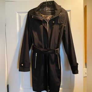 Ivanka Trump Womens Black Trench coat M